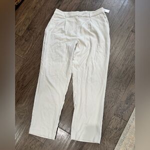 Old Navy Taylor Straight Trouser – Extra High-Rise – Cream / Ivory – Large – NWT